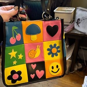 dELiA*s Multicolor Patchwork Shoulder Bag